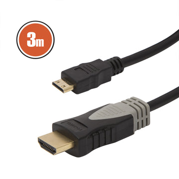 Cablu mini HDMI 3m aurit