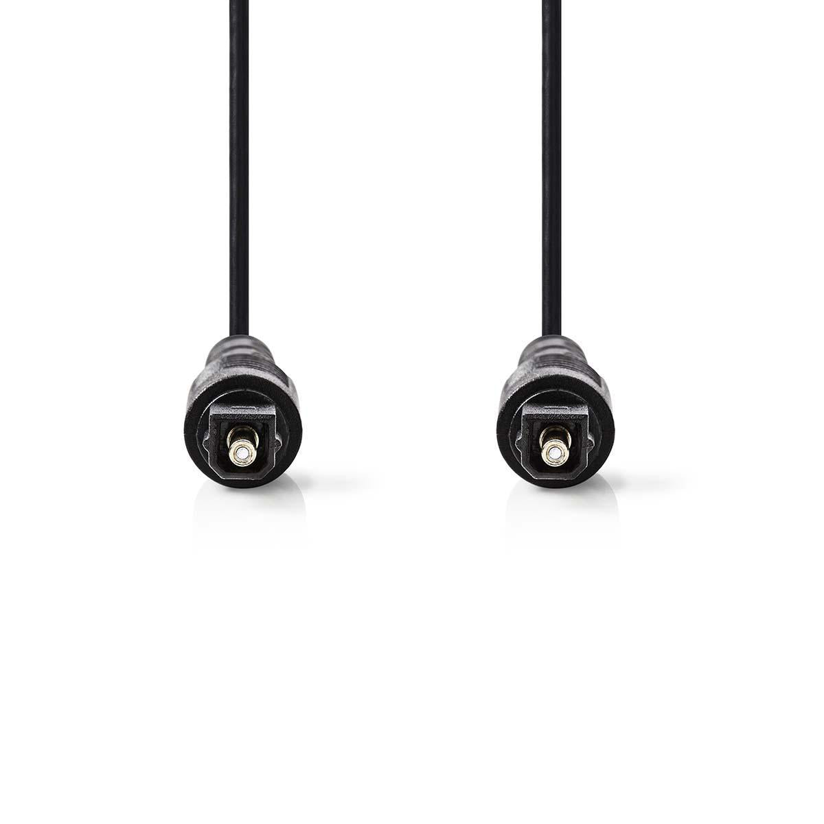 Cablu optic TOSLINK tata - TOSLINK tata 1m negru Nedis