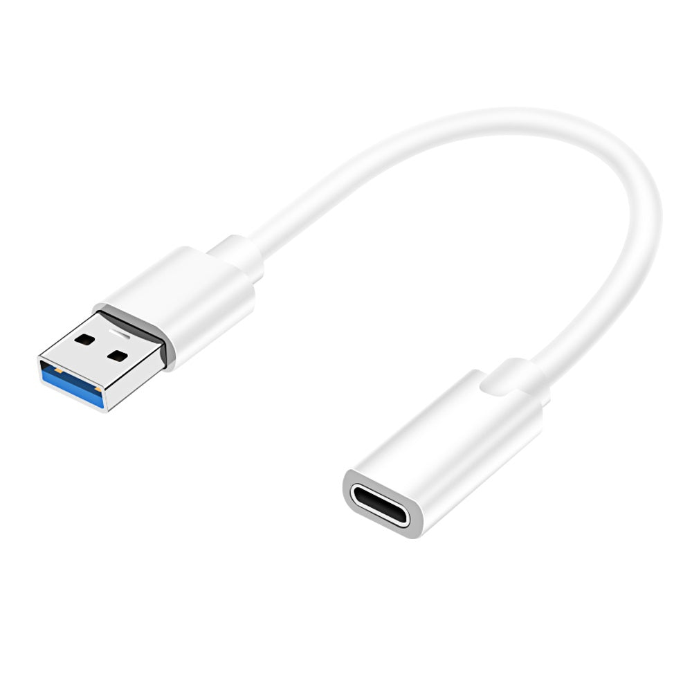 Cablu OTG USB 3.0 A tata - USB 3.1 mama 0.1m alb