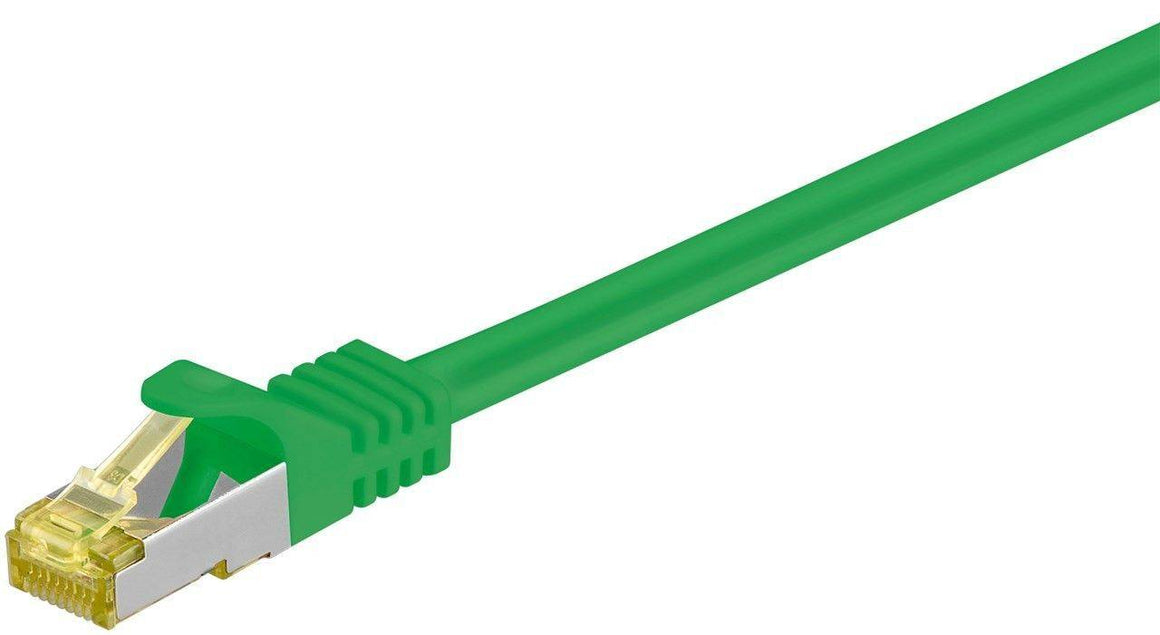 Cablu patch SFTP CAT7 mufat 1m verde RJ45 tata - RJ45 tata GOOBAY