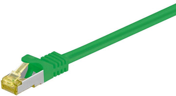 Cablu patch SFTP CAT7 mufat 1m verde RJ45 tata - RJ45 tata GOOBAY