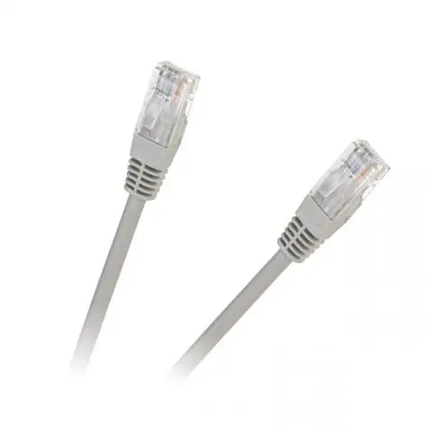 Cablu patchcord retea UTP 0.5m CAT5e 2x RJ45 CCA gri