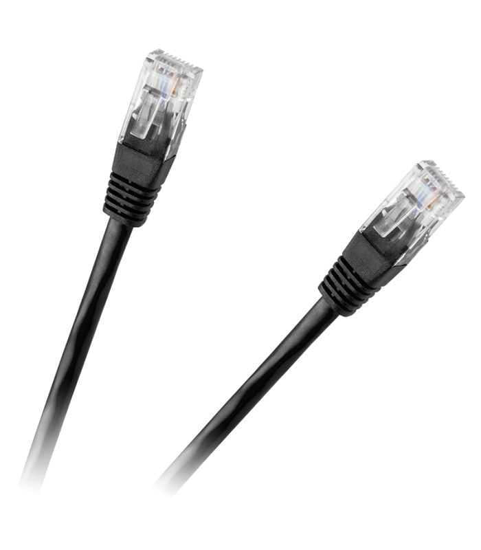 Cablu patchord UTP Cat6 0.25m negru RB-6013-0.25 Rebel