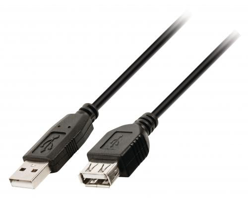 Cablu prelungire USB 2.0 USB tata - USB mama 3m WELL