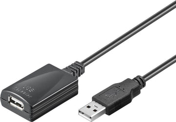 Cablu prelungitor activ USB 5m extensibil 20m Goobay