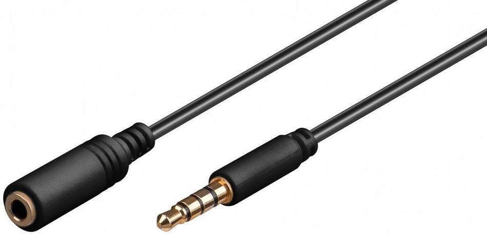 Cablu prelungitor Jack 3.5 mm 4 pini 1.5m Goobay