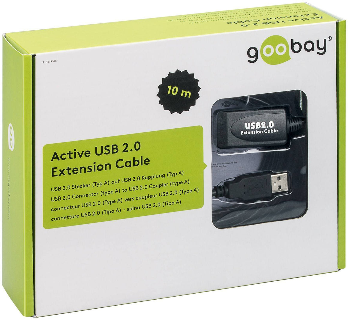 Cablu prelungitor USB 10m extensibil 20m Goobay