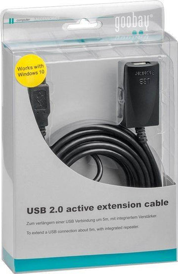 Cablu prelungitor USB activ 5m USB 2.0 Goobay