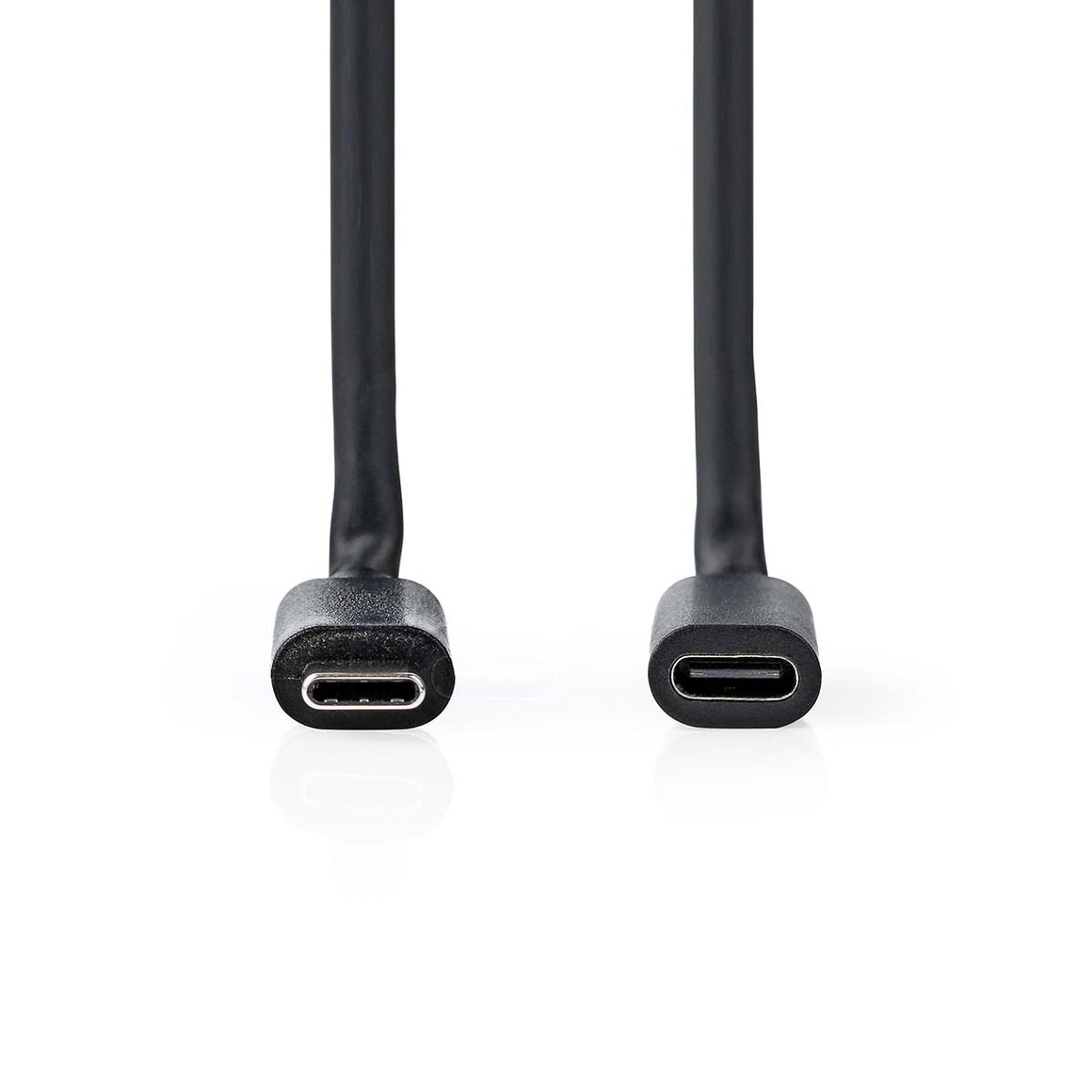 Cablu prelungitor USB3.2 Gen 1 type C tata - USB type C mama 1m 4K60Hz 60W negru Nedis CCGL64010BK10