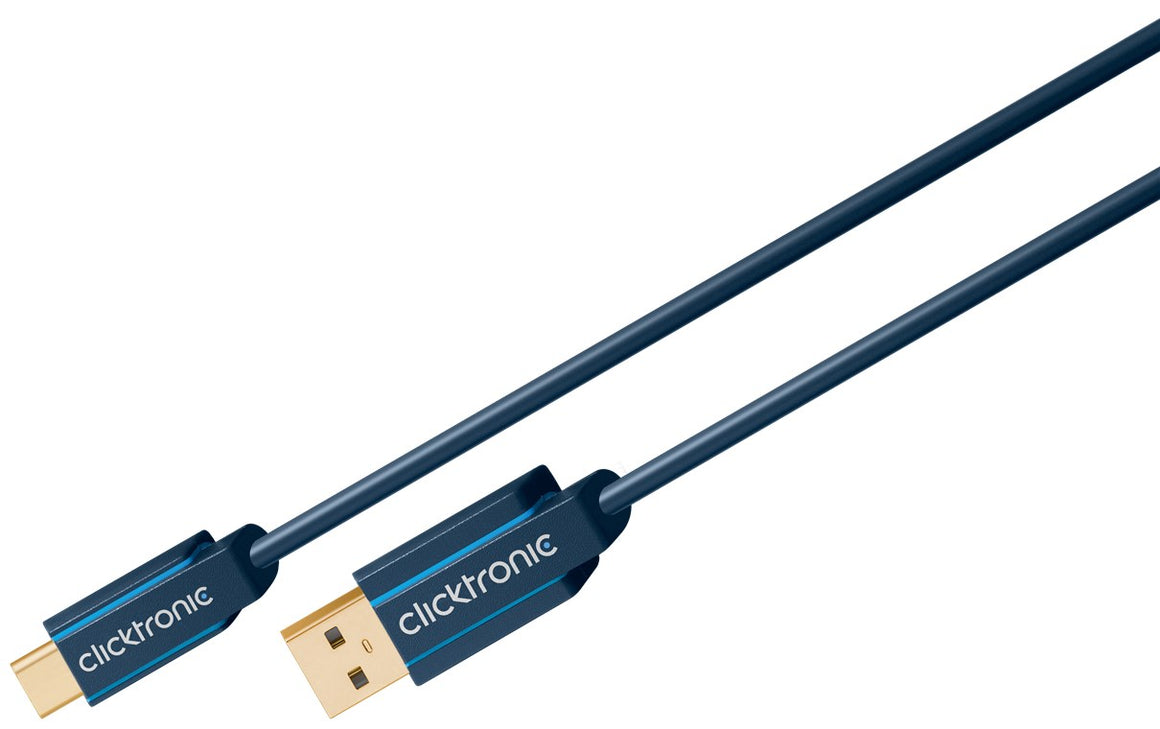 Cablu Profesional 3m USB TYPE C - USB 3.0 4.5W SuperSpeed 5Gbit/s OFC cupru aurit Clicktronic