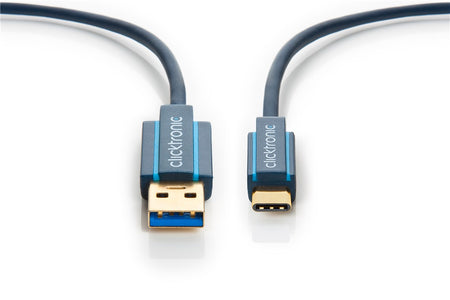 Cablu Profesional 3m USB TYPE C - USB 3.0 4.5W SuperSpeed 5Gbit/s OFC cupru aurit Clicktronic