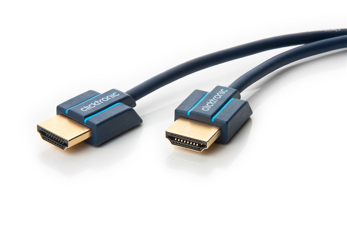 Cablu Profesional ultra-slim 4mm HDMI 2m tata-tata ARC Ultra HD 4K 60Hz cu Ethernet OFC AWG34 Clicktronic