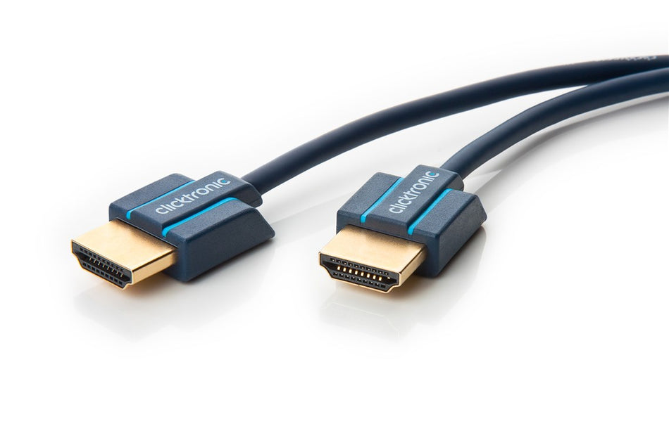 Cablu Profesional ultra-slim 4mm HDMI 2m tata-tata ARC Ultra HD 4K 60Hz cu Ethernet OFC AWG34 Clicktronic