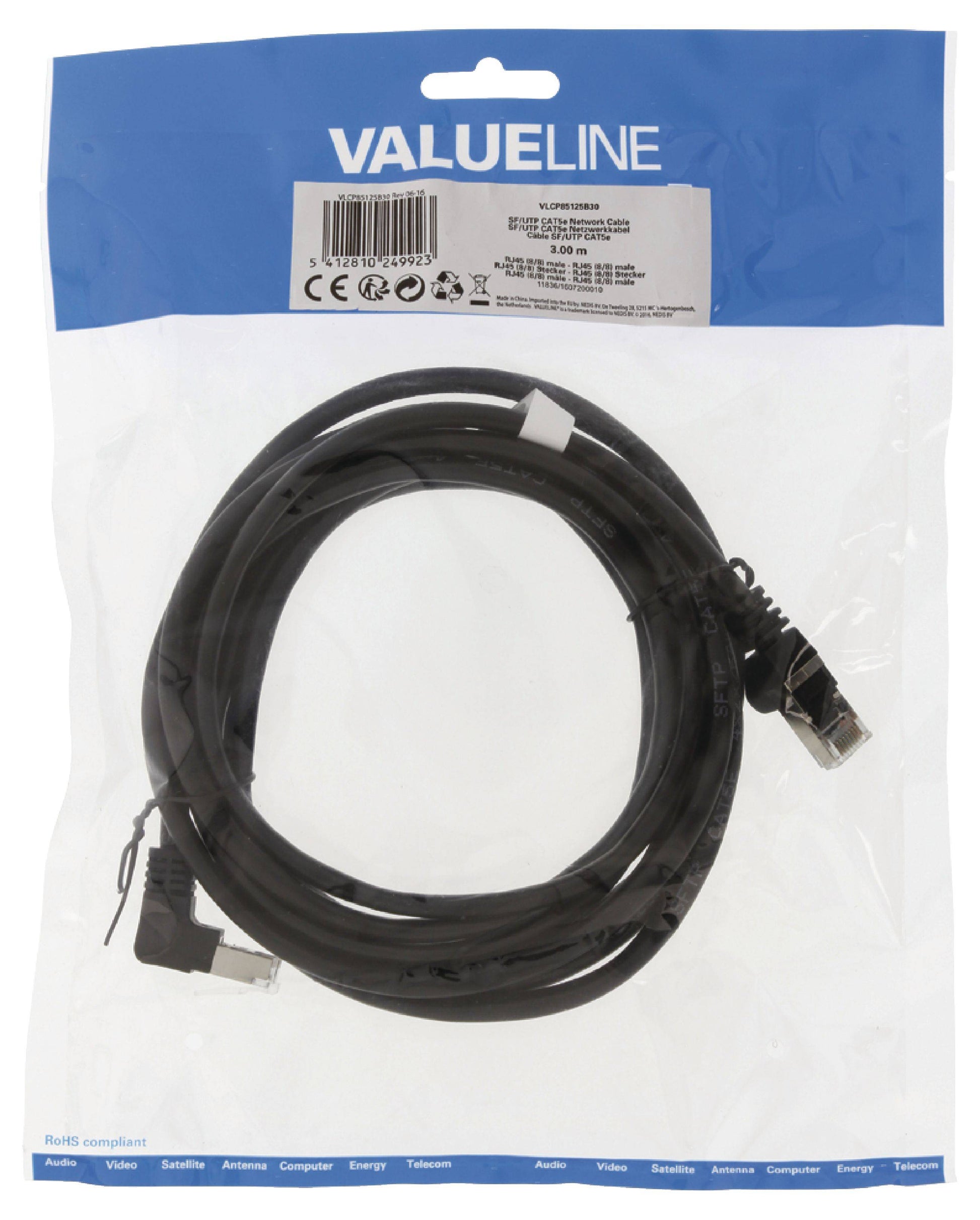 Cablu retea CAT5e SFTP RJ45 8P8C tata-tata 3m VALUELINE