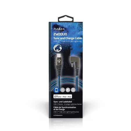 Cablu sincronizare incarcare USB Type C - Lightning 180 1m NEDIS