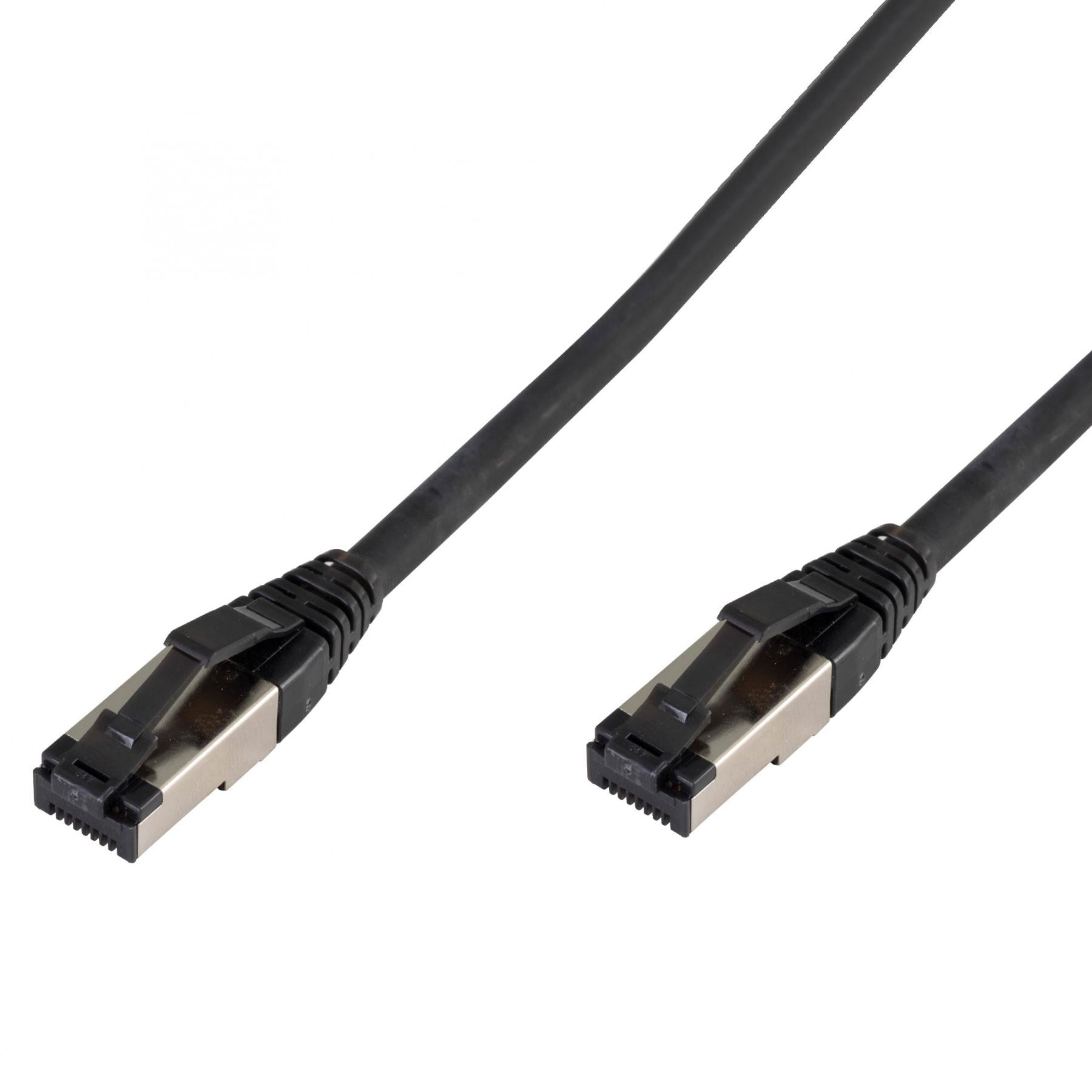 Cablu STP CAT8 Patchcord 1.5m RJ45-RJ45 negru max 40GB