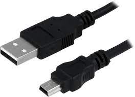 Cablu USB 2.0 A mufa - USB B mini mufa nichelat 3m negru LOGILINK CU0015