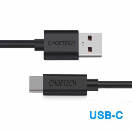 Cablu USB 2.0 A tata - USB TYPE C Choetech AC0003 2.4A 2m negru