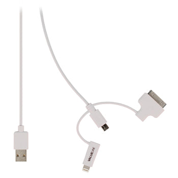 Cablu USB 2.0 - micro USB lightning 30p 1m alb VALUELINE