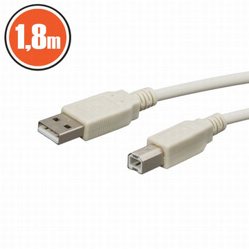 Cablu USB 2.0 tata A la tata B 1.8m