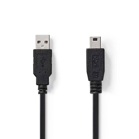 Cablu USB 2.0 USB A tata - Mini USB tata 2m Nedis