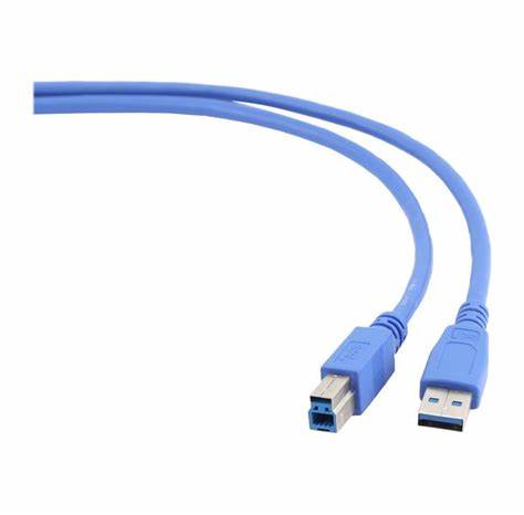 Cablu USB 3.0 USB A mufa tata - USB B mufa tata aurit 0.5m albastru PVC GEMBIRD CCP-USB3-AMBM-0.5M