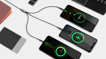 Cablu USB 3in1 1m Lighning iPhone TYPE C si micro USB REBEL RB-6005-100-B