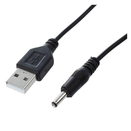 Cablu USB A mufa - DC 3.5/1.35 mufa negru 1.8m 24AWG GEMBIRD CC-USB-AMP35-6