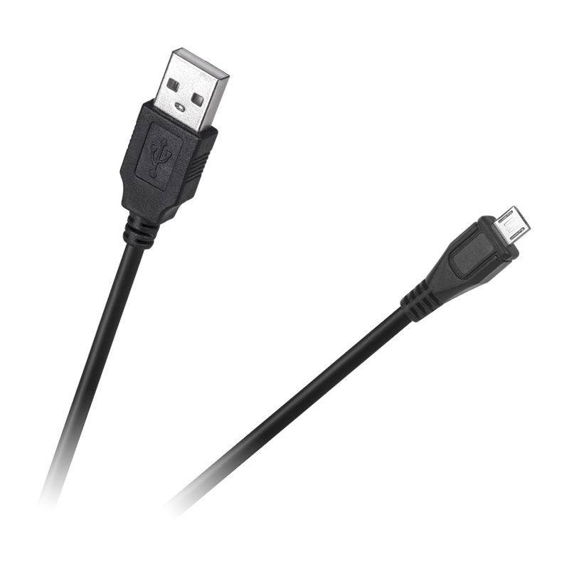 Cablu USB A tata - micro USB tata 0.2m ECO-LINE Cabletech