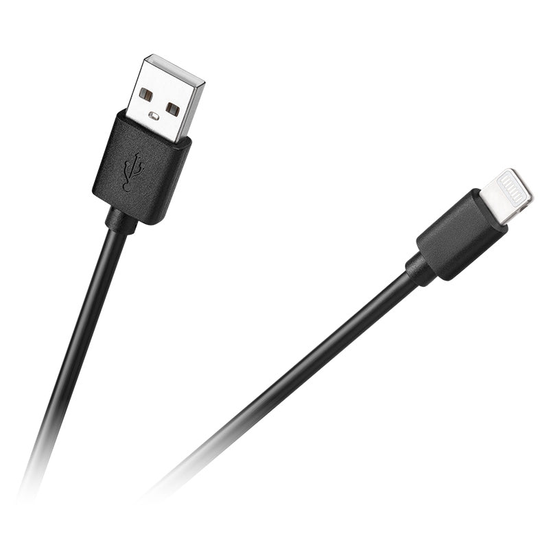 Cablu USB - lightning 1m negru Cabletech KPO3946