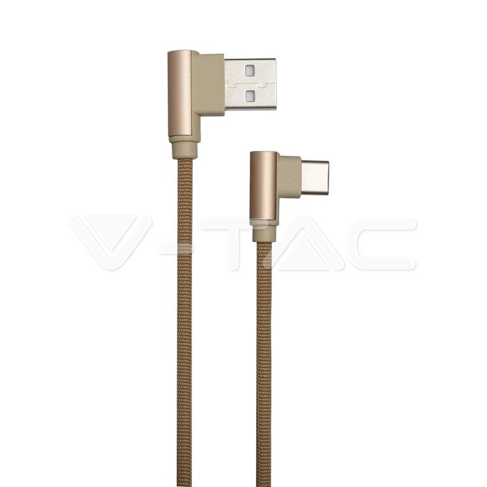 Cablu USB Type C 1m DIAMOND EDITION auriu V-TAC