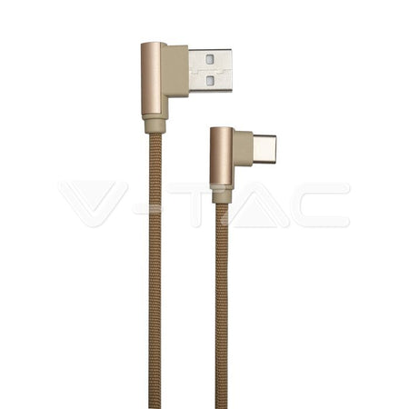 Cablu USB Type C 1m DIAMOND EDITION auriu V-TAC