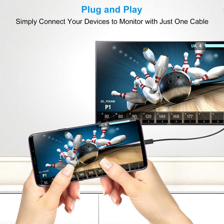 Cablu USB TYPE C - Displayport Choetech XCP-1801 1.8m negru