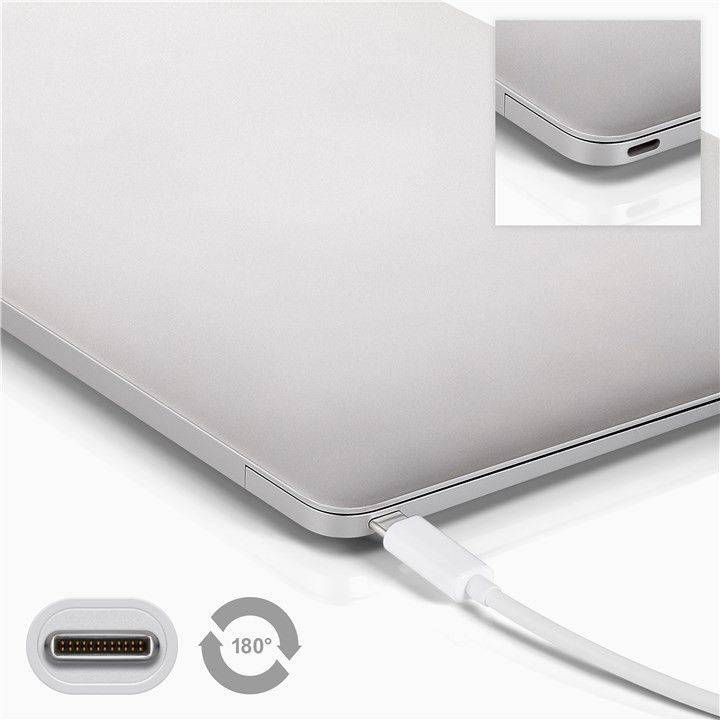 Cablu USB Type C Generatia 1 tata-tata 1m alb GOOBAY