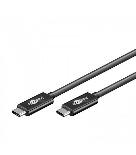 Cablu USB Type C Generatia 2 tata-tata 10Gbit/s 0.5m negru GOOBAY