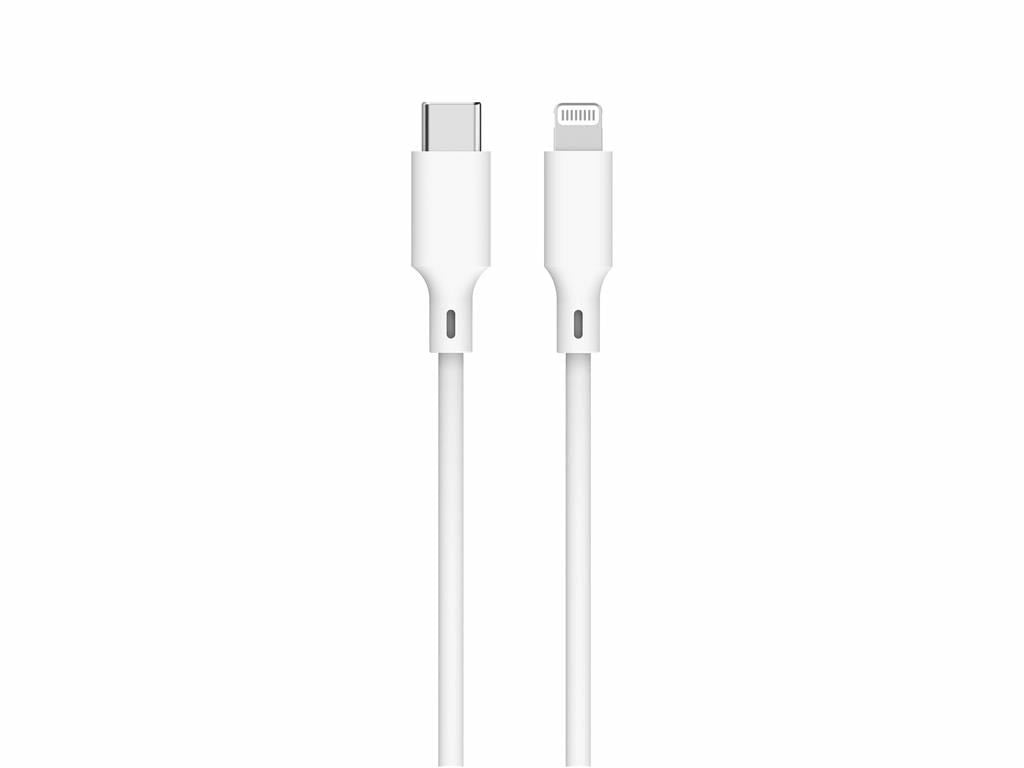 Cablu USB TYPE C - Lightning PD 27W 1m alb Well CABLE-USBC/LIGHT-1WE06-WL