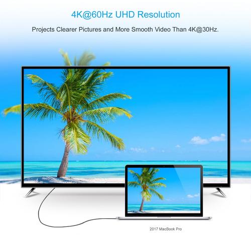 Cablu USB Type C - Mini Displayport Choetech XCM-1501 1.5m negru