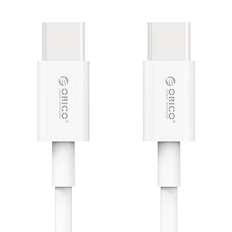 Cablu USB type C tata-tata 1m alb Orico BCU-10