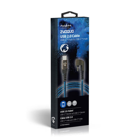 Cablu USB Type C tata - USB Type C tata conector gaming 180 2m NEDIS