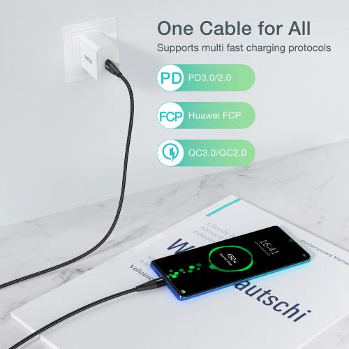 Cablu USB Type C - USB Type C Choetech XCC-1003 PD 60W 1.2m negru