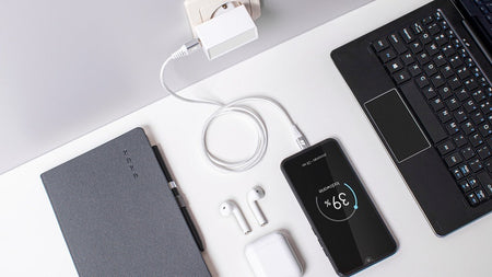 Cablu USB2.0 A - USB type C 0.5m alb panzat Rebel