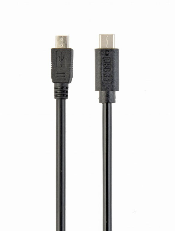Cablu USB2.0 B micro mufa USB type C mufa 1.8m negru GEMBIRD CCP-USB2-MBMCM-6