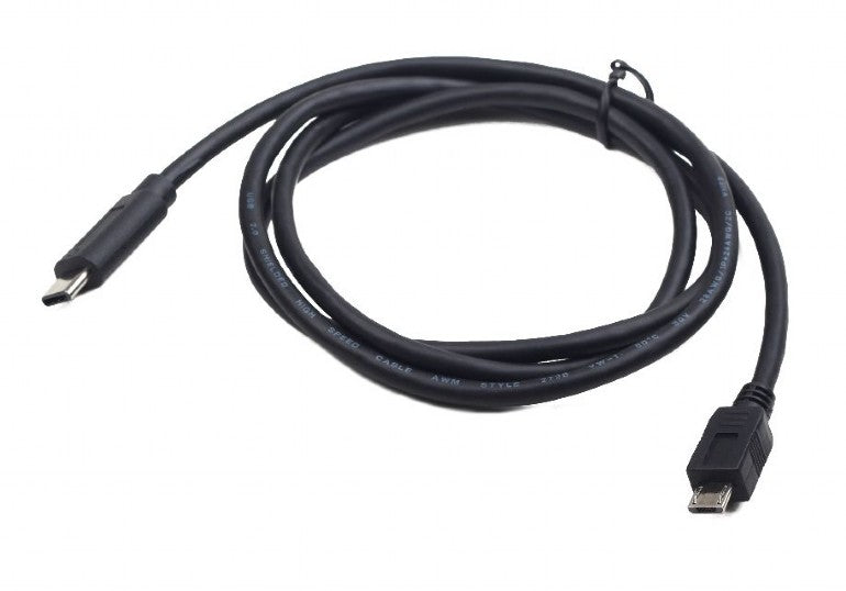 Cablu USB2.0 B micro mufa USB type C mufa 1.8m negru GEMBIRD CCP-USB2-MBMCM-6