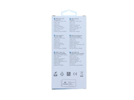Cablu USB2.0 type C - USB type C PD 60W 2m alb Well