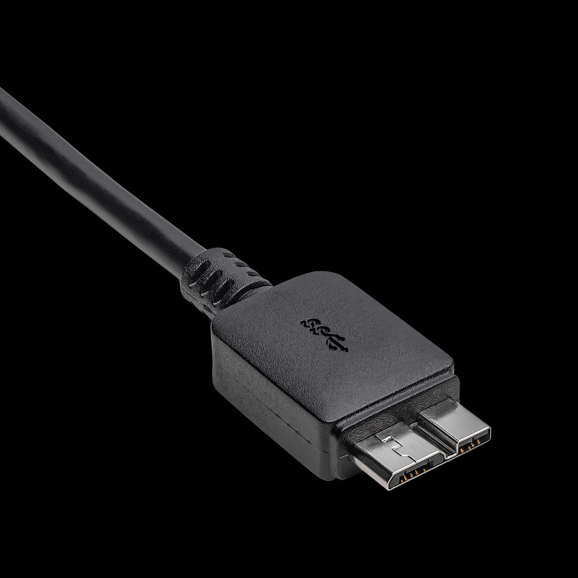 Cablu USB3.0 USB B micro mufa tata - USB type C mufa tata nichelat 1m negru AKYGA AK-USB-44