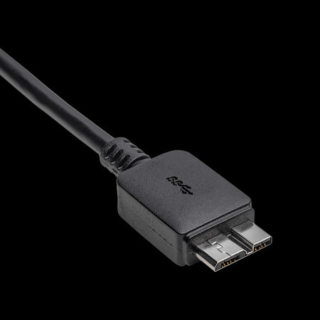 Cablu USB3.0 USB B micro mufa tata - USB type C mufa tata nichelat 1m negru AKYGA AK-USB-44
