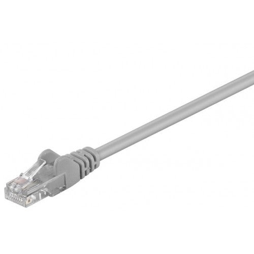 Cablu UTP 15m CCA gri patchcord retea CAT5e 2x RJ45 neecranat Goobay