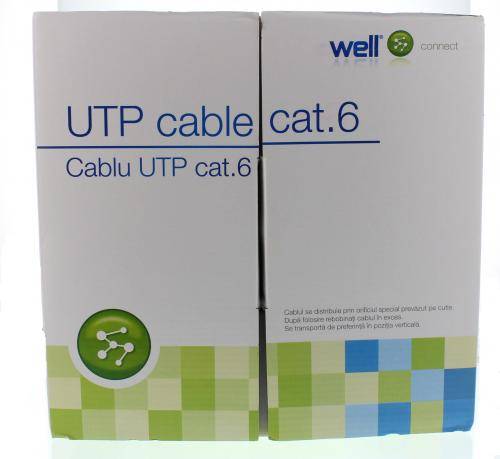 Cablu UTP CAT6 8 fire din cupru Well