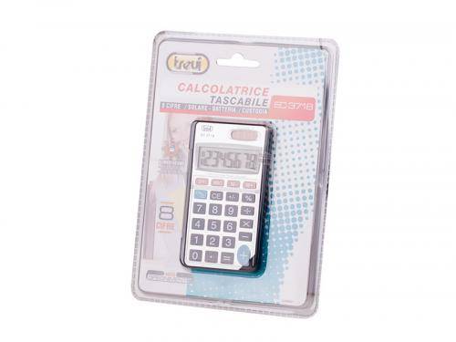 Calculator de buzunar EC 3718 8 digit baterie +solar Trevi