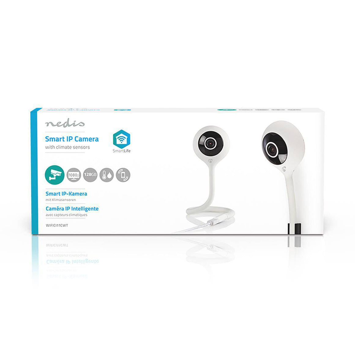 Camera Smart WiFi IP HD 720p cu senzor de temperatura Nedis